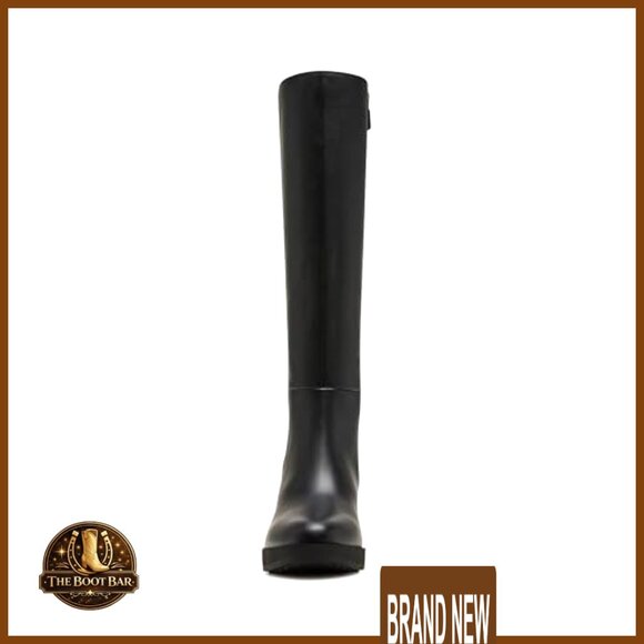 Waterproof Knee-High Boots Treaded Sole Cushioned Insole Chic All-Season Wear - Picture 2 of 7